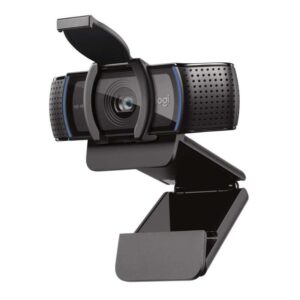 logitech c920e webcam full hd 1080p usb 3.2 enfoque automatico microfonos integrados tapa de obturador campo visual de 78º cable de 1.50m color negro