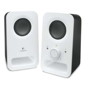 logitech z150 altavoces multimedia 2.0 6w entrada jack 3.5mm toma de auriculares cable de 1.80m color blanco