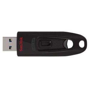 sandisk cruzer ultra memoria usb 3.0 256gb hasta 100mb/s de transferencia color negro (pendrive)