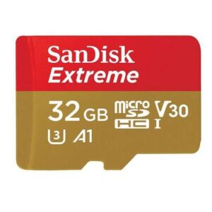 sandisk extreme tarjeta micro sdhc 32gb uhs i u3 a1 clase 10 100mb/s + adaptador sd