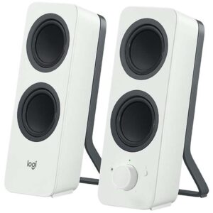 logitech z207 altavoces 2.0 bluetooth 10w sonido estereo entrada jack 3.5 mm color blanco