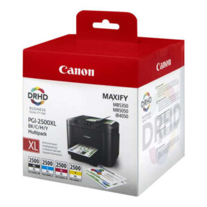 canon pgi2500xl pack de 4 cartuchos de tinta originales 9254b004/9254b010