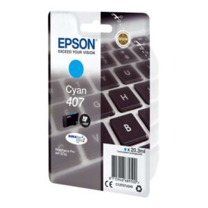 epson 407 cyan cartucho de tinta original c13t07u240