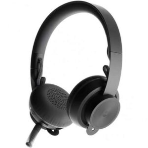 logitech zone wireless ms teams auriculares bluetooth con microfono autonomia hasta 16h diadema ajustable almohadillas acolchadas controles en auricular plegables color negro