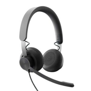 logitech zone wired auriculares con microfono plegable usb c adaptador a usb a diadema ajustable almohadillas acolchadas controles en cable cable trenzado de 1.90m color negro