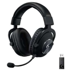 logitech g pro x auriculares gaming inalambricos dts 7.1 con microfono tecnologia lightspeed microfono flexible diadema ajustable almohadillas acolchadas altavoces de 50mm color negro
