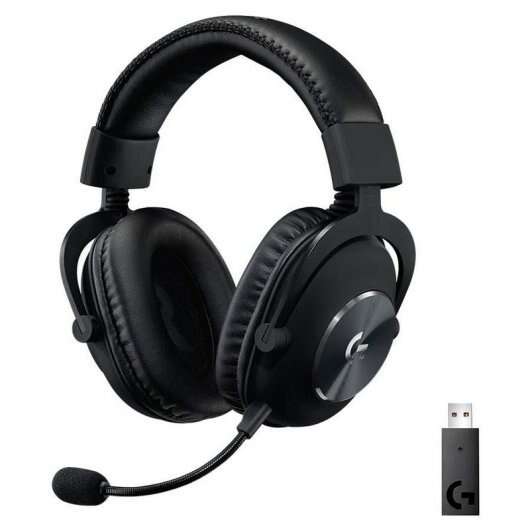 logitech g pro x auriculares gaming inalambricos dts 7.1 con microfono tecnologia lightspeed microfono flexible diadema ajustable almohadillas acolchadas altavoces de 50mm color negro