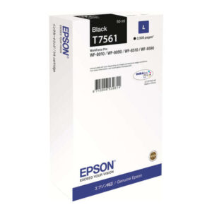 epson t7561 negro cartucho de tinta original c13t756140/c13t75614n