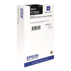 epson t7551 negro cartucho de tinta original c13t755140/c13t75514n