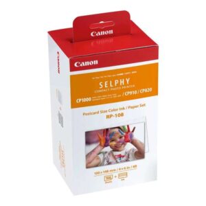 canon rp 108 value pack original 2x kits de tinta de 54 impresiones 108 hojas de papel foto 100x148 mm (4x6") 8568b001