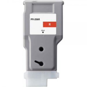 canon pfi206 rojo cartucho de tinta pigmentada generico reemplaza pfi206r/5309b001
