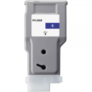canon pfi206 azul cartucho de tinta pigmentada generico reemplaza pfi206b/5311b001