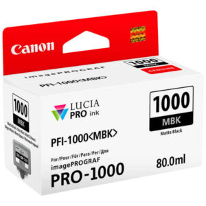 canon pfi1000 negro mate cartucho de tinta original pfi1000mbk/0545c001