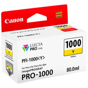 canon pfi1000 amarillo cartucho de tinta original pfi1000y/0549c001