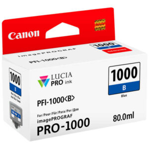 canon pfi1000 blue cartucho de tinta original pfi1000b/0555c001