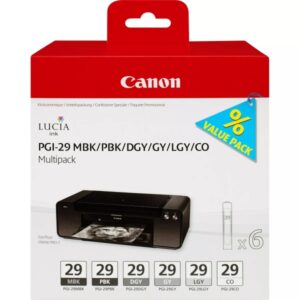 canon pgi29 pack de 6 cartuchos de tinta originales 4868b018