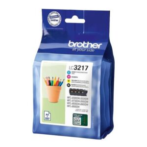 brother lc3217 pack de 4 cartuchos de tinta originales lc3217val