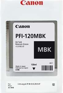 canon pfi120 negro mate cartucho de tinta original 2884c001