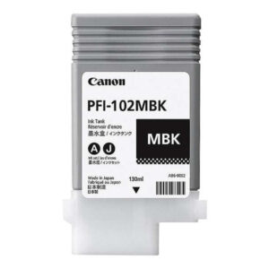 canon pfi102 negro mate cartucho de tinta original 0894b001