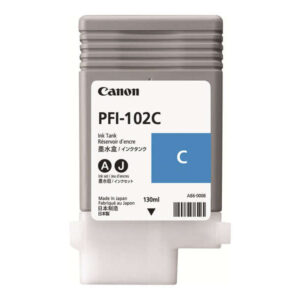 canon pfi102 cyan cartucho de tinta original 0896b001