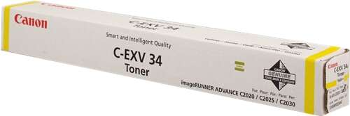 canon cexv34 amarillo cartucho de toner original 3785b002
