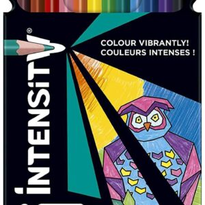 bic intensity color up caja de 12 lapices triangulares de colores surtidos fabricados en resina mina ultraresistente de 3.20mm