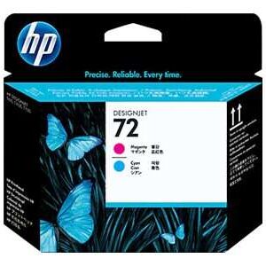 hp 72 cabezal de impresion original cyan y magenta c9383a