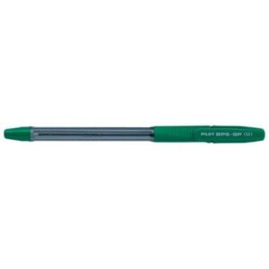 pilot bps gp boligrafo de bola punta mediana de 1mm trazo de 0.4mm recargable color verde