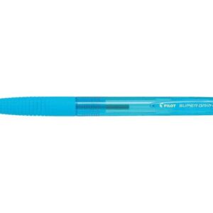 pilot boligrafo de bola retractil supergrip g punta redonda 1.0mm trazo 0.4mm tinta de aceite grip ergonomico color turquesa