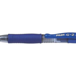 pilot boligrafo de gel g2 pixie xs retractil punta de bola redonda 0.7mm trazo 0.32mm grip ergonomico color azul
