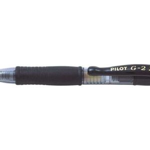 pilot boligrafo de gel g2 pixie xs retractil punta de bola redonda 0.7mm trazo 0.32mm grip ergonomico color negro