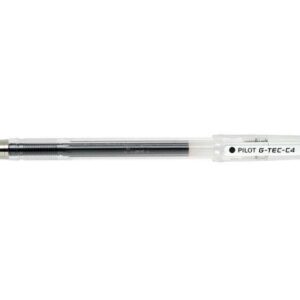 pilot boligrafo de gel g tec c4 extra fino recargable punta de bola 0.4mm trazo 0.2mm color negro