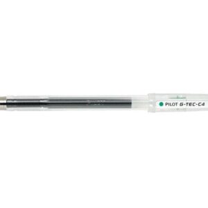 pilot boligrafo de gel g tec c4 extra fino recargable punta de bola 0.4mm trazo 0.2mm color verde