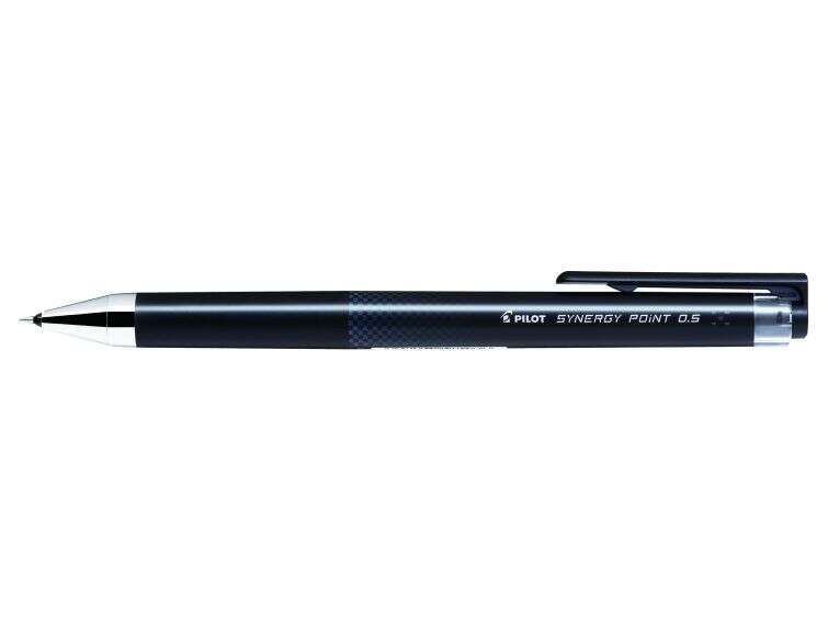 pilot boligrafo de gel synergy point retractil recargable punta fina 0.5mm trazo 0.25mm color negro