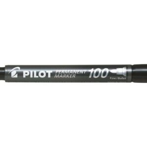 pilot rotulador permanente 100 punta fina de bala 4,5mm trazo 1mm color negro