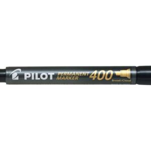 pilot rotulador permanente 400 punta biselada 4,5mm trazo 4mm color negro
