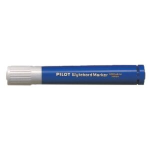 pilot rotulador para pizarra blanca punta redonda de 4mm trazo de 1.8mm recargable tinta con base de alcohol borrable en seco color azul