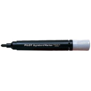 pilot rotulador para pizarra blanca punta redonda de 4mm trazo de 1.8mm recargable tinta con base de alcohol borrable en seco color negro