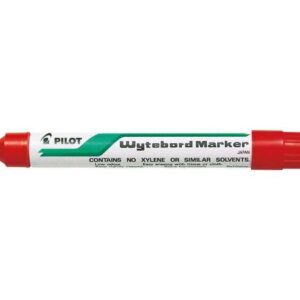 pilot rotulador para pizarra blanca punta redonda de 4mm trazo de 1.8mm borrable en seco color rojo