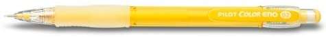 pilot portaminas color eno h 197 trazo 0.7mm grip de goma goma de borrar mina color amarillo