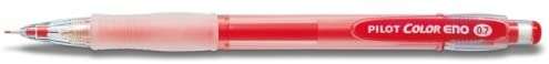 pilot portaminas color eno h 197 trazo 0.7mm grip de goma goma de borrar mina color rojo