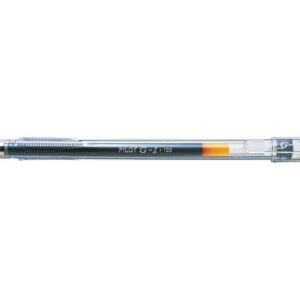 pilot boligrafo de gel g1 recargable punta de bola 0.5mm trazo 0.3mm cuerpo transparente color negro