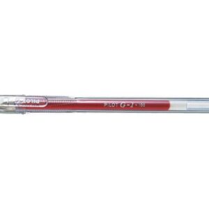 pilot boligrafo de gel g1 recargable punta de bola 0.5mm trazo 0.3mm cuerpo transparente color rojo