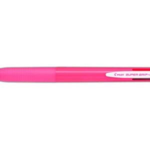 pilot boligrafo de bola retractil super grip g4 4 colores punta 1.0mm trazo 0.27mm cuerpo rosa