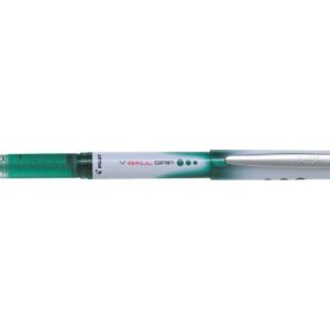 pilot boligrafo de tinta liquida v ball grip 05 punta de bola conica 0.5mm trazo 0.3mm grip de goma color verde