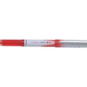 pilot boligrafo de tinta liquida v ball grip 07 punta de bola conica 0.7mm trazo 0.5mm grip de goma color rojo