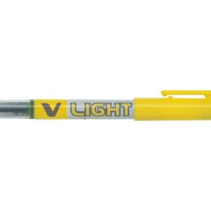 pilot v light rotulador marcador punta biselada 3.60mm trazo de 3.30mm color amarillo