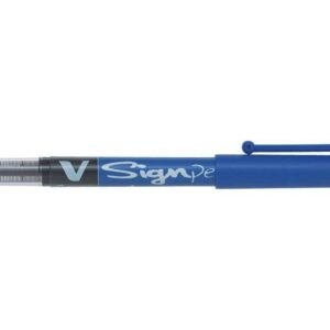 pilot rotulador de punta fina v sign pen punta fina de 2mm trazo de 0.6mm color azul