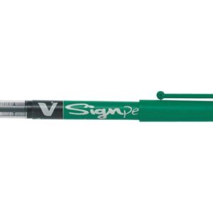 pilot rotulador de punta fina v sign pen punta fina de 2mm trazo de 0.6mm color verde
