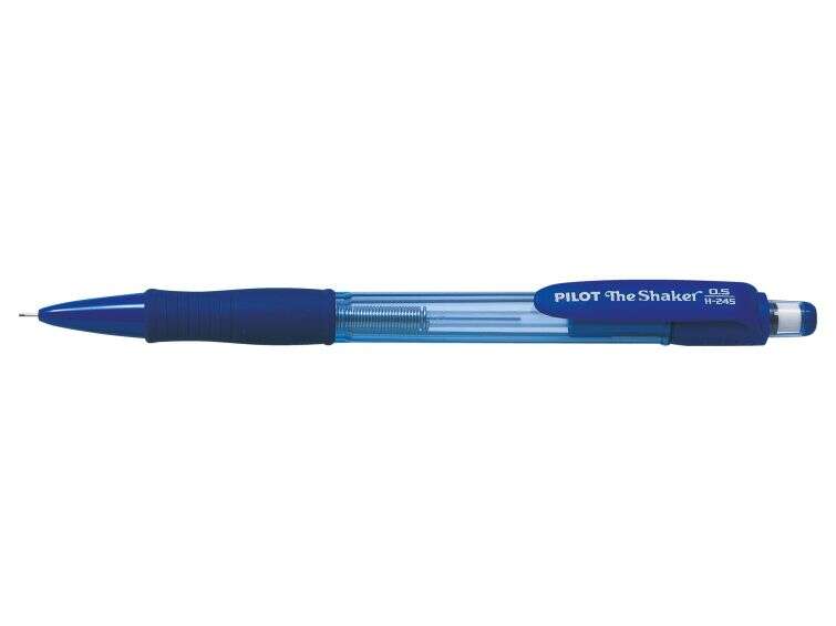 pilot portaminas the shaker h 245 grip de goma mina de 0.5mm goma de borrar color azul